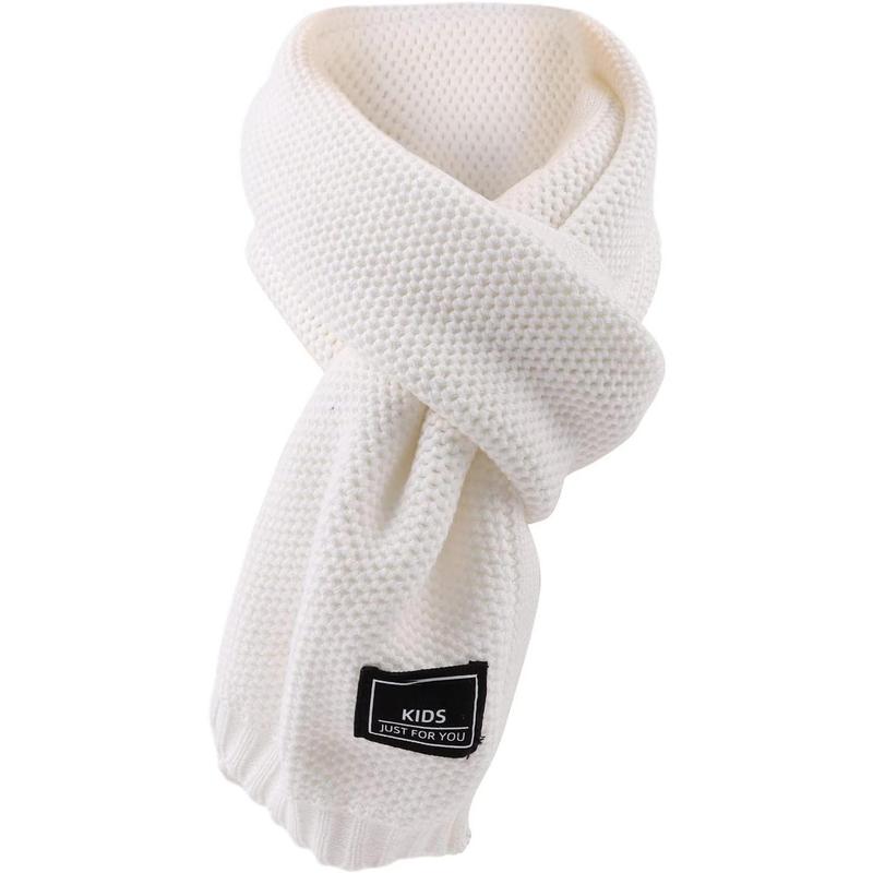 P-HDW010 Kids Winter Infinity Scarf Knit Toddler Boy Girls Scarves Cotton Outdoor Neck Warmer for Children 3-15 Years