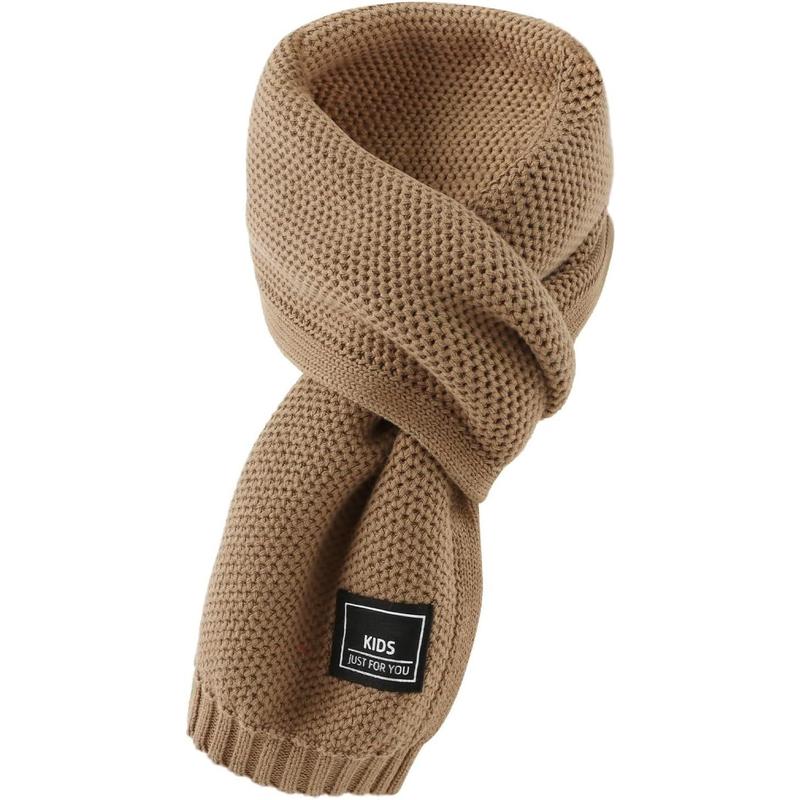 P-HDW010 Kids Winter Infinity Scarf Knit Toddler Boy Girls Scarves Cotton Outdoor Neck Warmer for Children 3-15 Years
