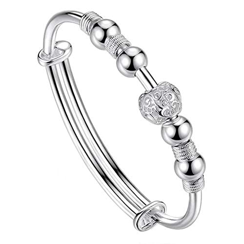 Women Jewelry 925 Silver Sterling Silver Bracelet Fashion Cuff Bangle Chain Bracelets Practical Processed