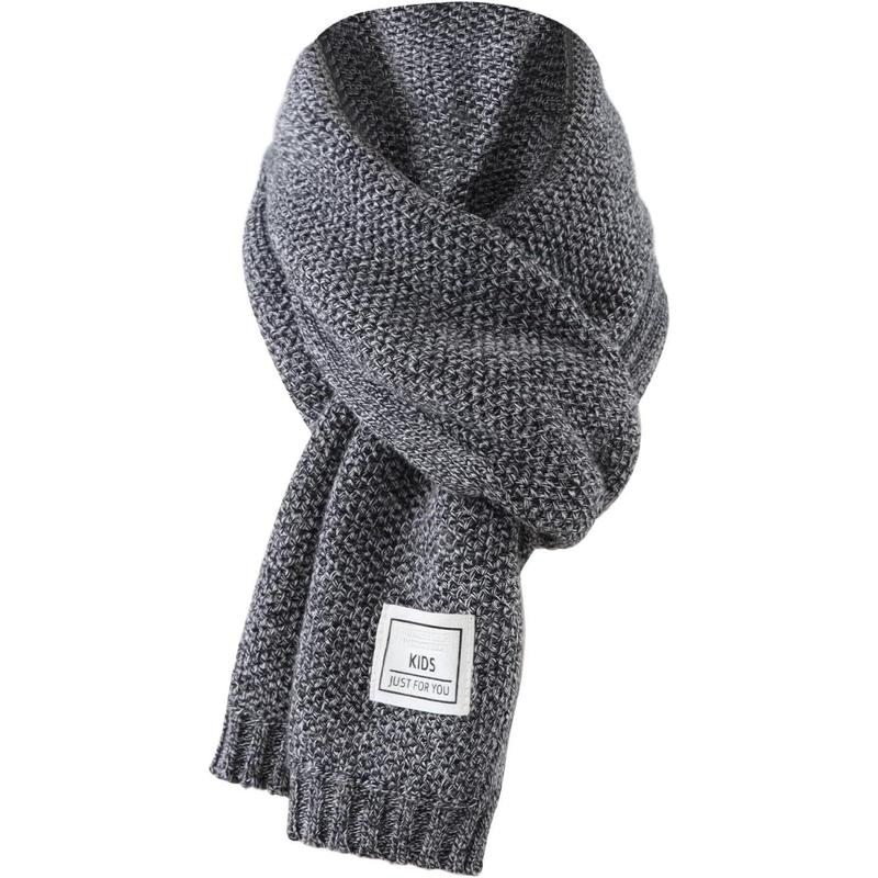 P-HDW010 Kids Winter Infinity Scarf Knit Toddler Boy Girls Scarves Cotton Outdoor Neck Warmer for Children 3-15 Years