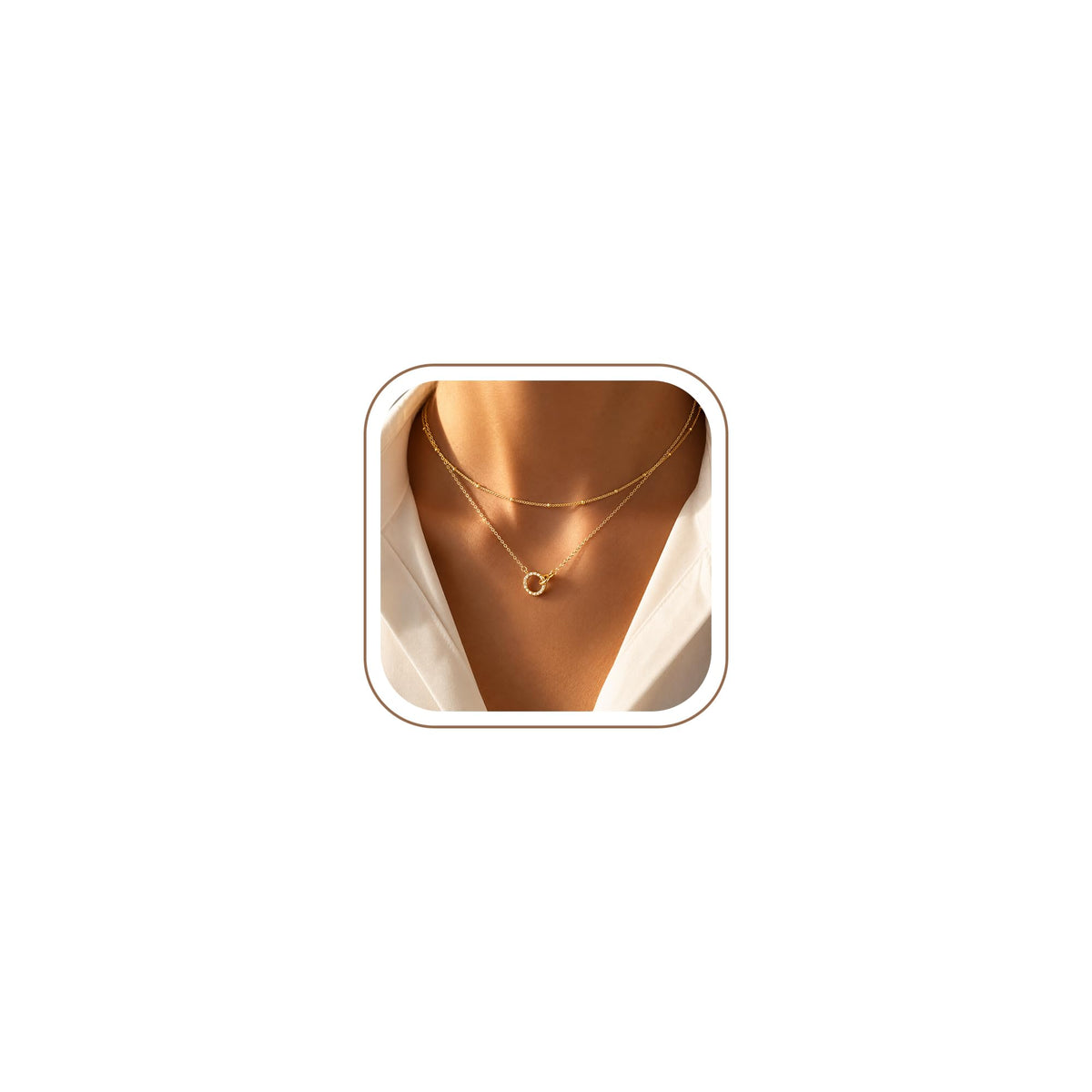Turandoss Layered Necklaces for Women