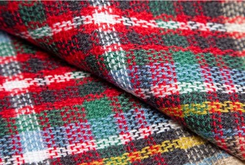 Proumhang Girls Tartan Scarf With horn buckle,Plaid Wrap,Poncho Cape Shawl For Kids,Winter Warm Scarves,One Size