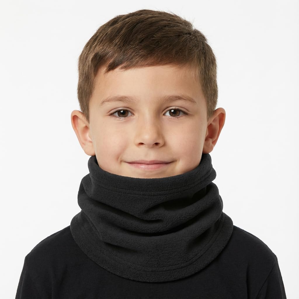 2 Pack Kids Neck Warmer Gaiter Winter Fleece Face Neck Cover