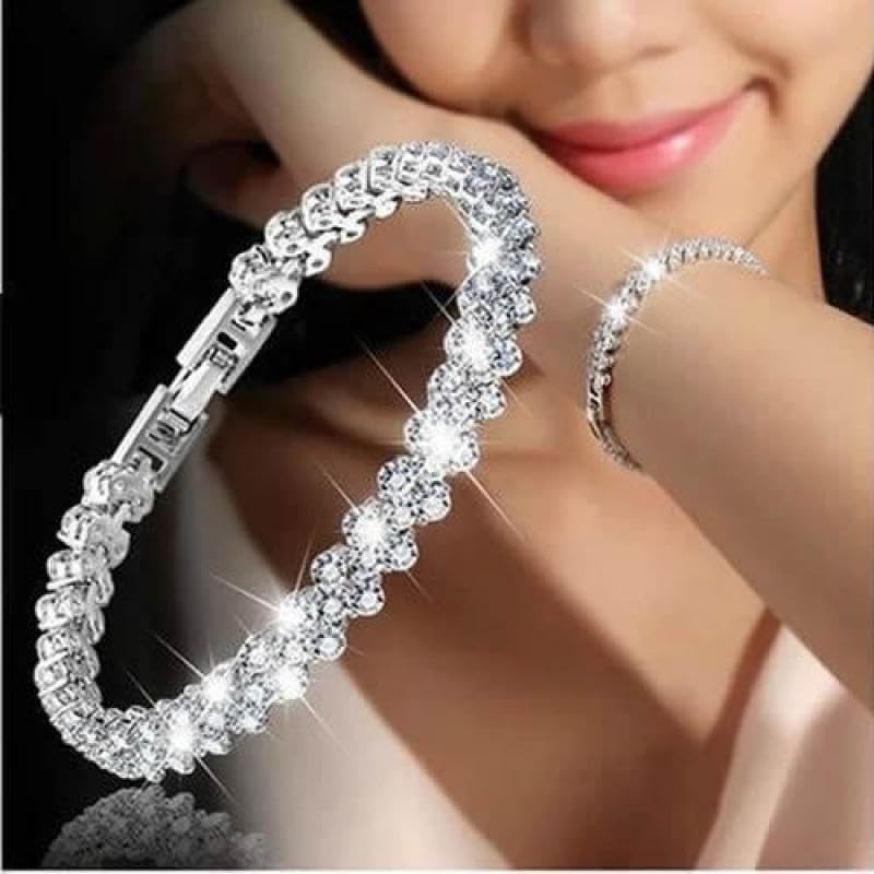 Women Jewelry 925 Silver Sterling Silver Bracelet Fashion Cuff Bangle Chain Bracelets Practical Processed