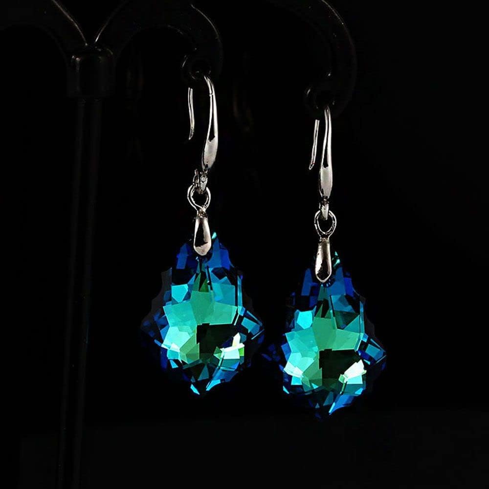 Engagement Wedding Rhinestone Gemstone Temperament Vintage Jewelry(Sapphire)