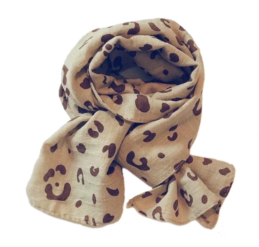 Summer Soft Cute Print Scarf for Kids Boy Girl Casual Travel Scarf 60"×10"
