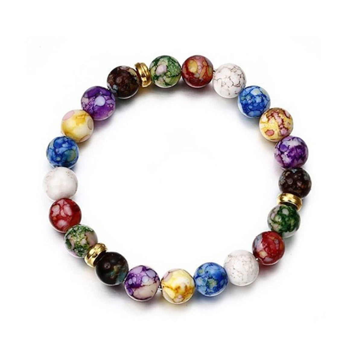 Stylish Bracelet Shiny Colorful Rhinestone Faux Pearl Bracelet Bangle Women Jewelry Birthday Gift - Black Useful