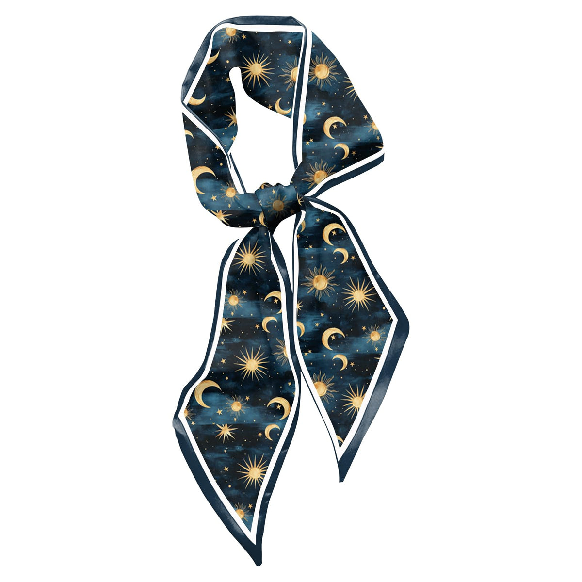 Hair Head Neck Scarf Silk Feeling Long Satin Scarves Aesthetic Cute Decoration for Handbag Women Girls (59 * 6.7'')