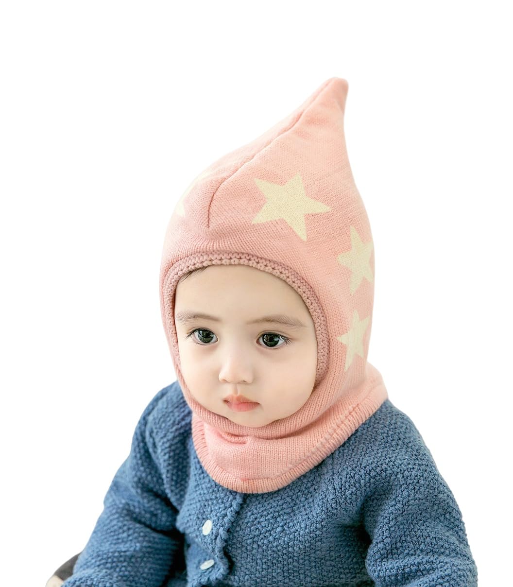 Baby Winter Hat Scarf Set, Unisex Infant Toddler Kids Hat Scarf