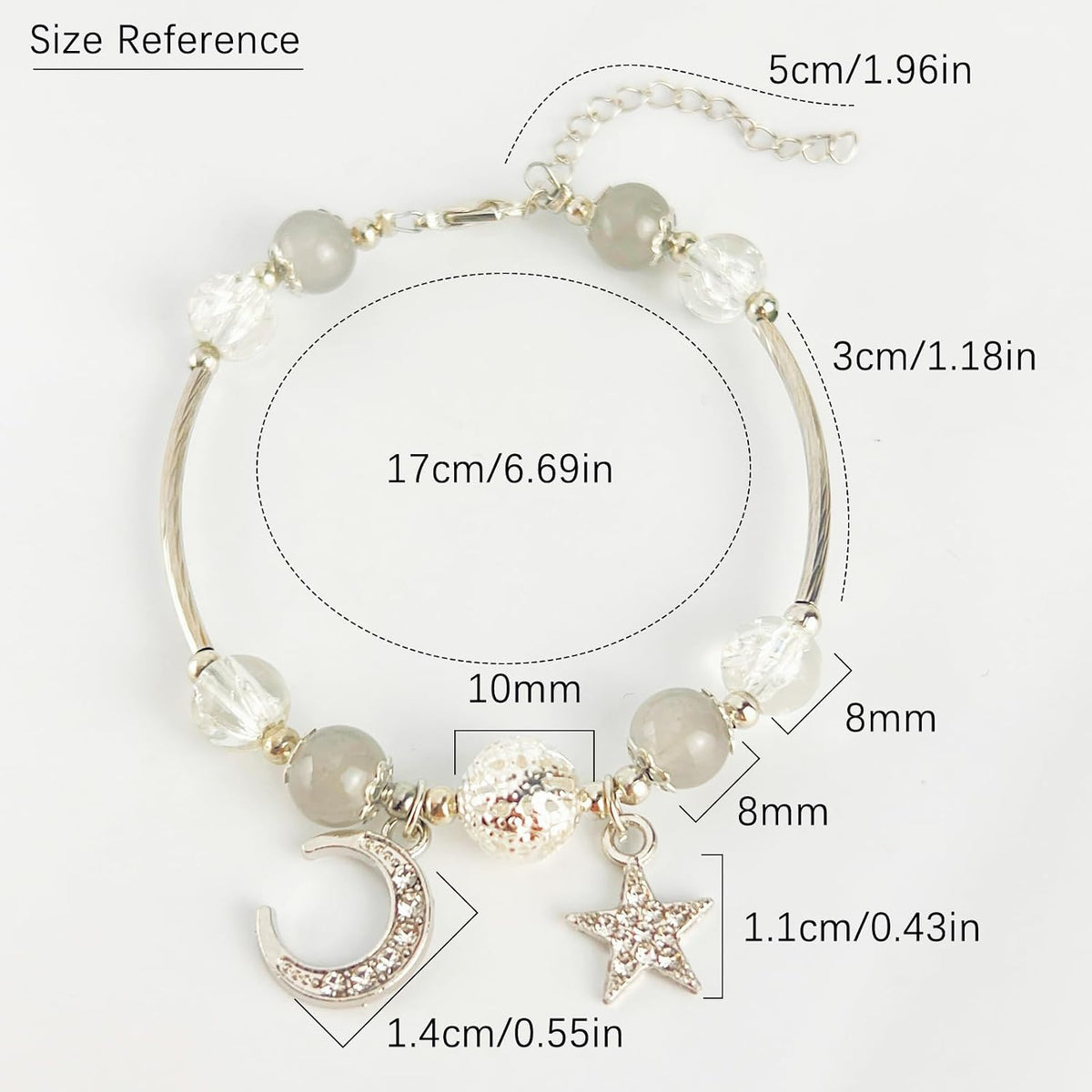 Lucky Bracelet for Women & Men, Cute Retro Synthetic Agate Beaded Jewelry, A Thoughtful Gift for Loved Ones
