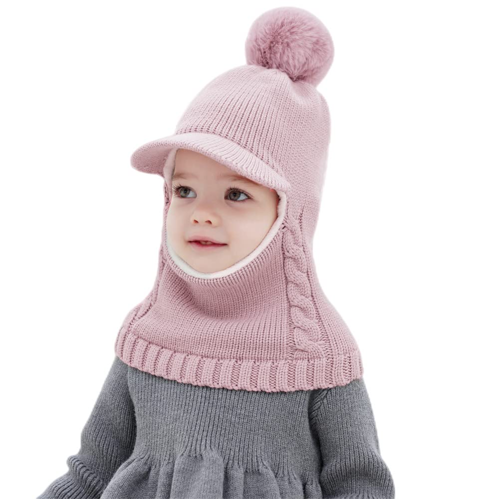 Baby Winter Hat Scarf Set, Unisex Infant Toddler Kids Hat Scarf
