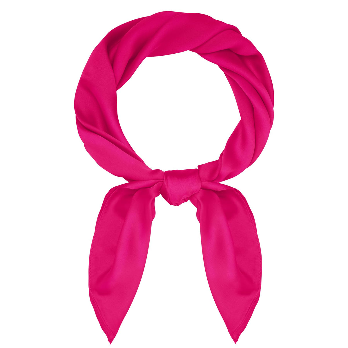 Pistha Satin Scarf Neck Scarf Square Bandanas Hair Handkerchief 27.5 inch