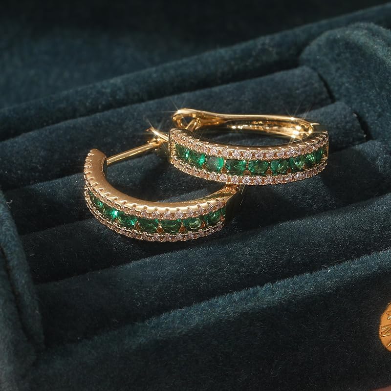 Simple exquisite and elegant women's U-shaped earrings, stylish jewelry accessories are the perfect Christmas holiday gifts for banquets and parties