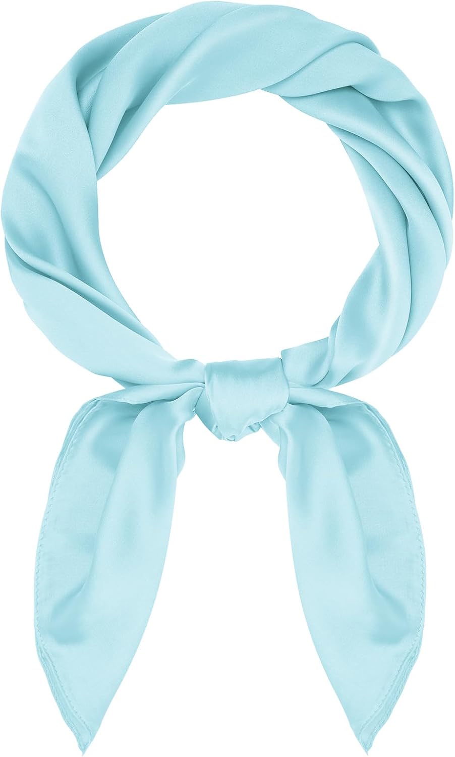Pistha Satin Scarf Neck Scarf Square Bandanas Hair Handkerchief 27.5 inch
