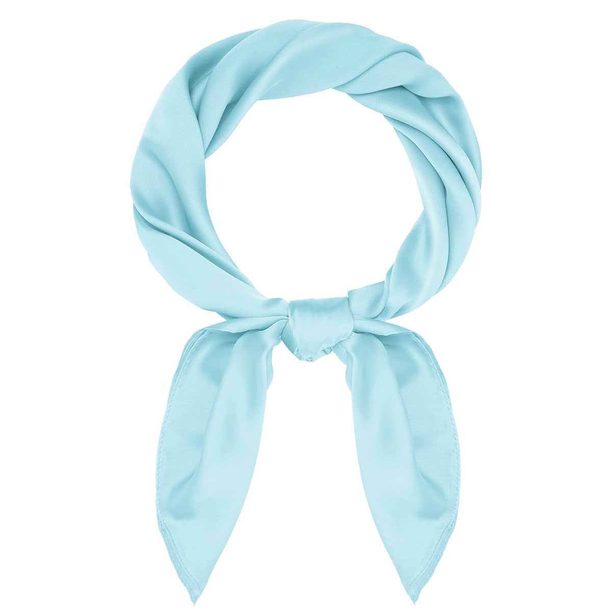 Pistha Satin Scarf Neck Scarf Square Bandanas Hair Handkerchief 27.5 inch