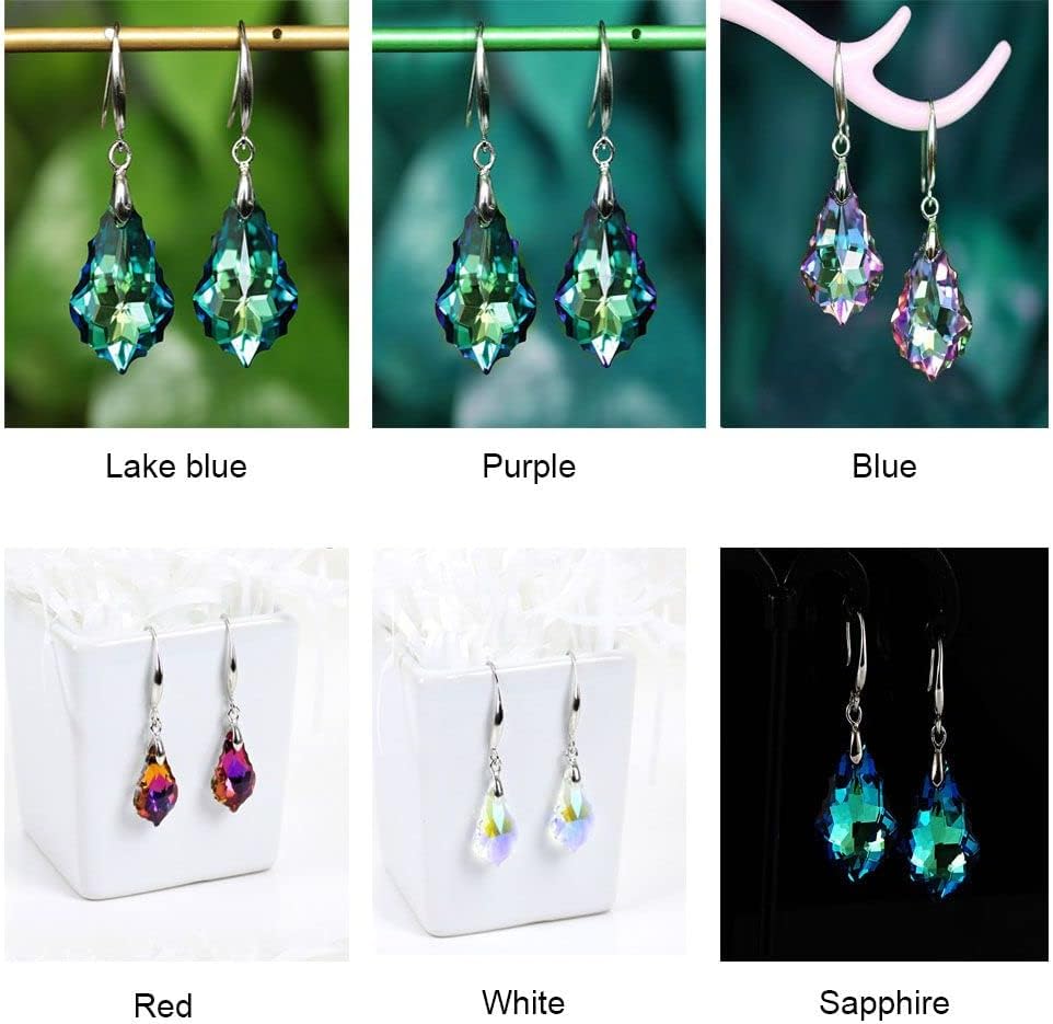 Engagement Wedding Rhinestone Gemstone Temperament Vintage Jewelry(Sapphire)