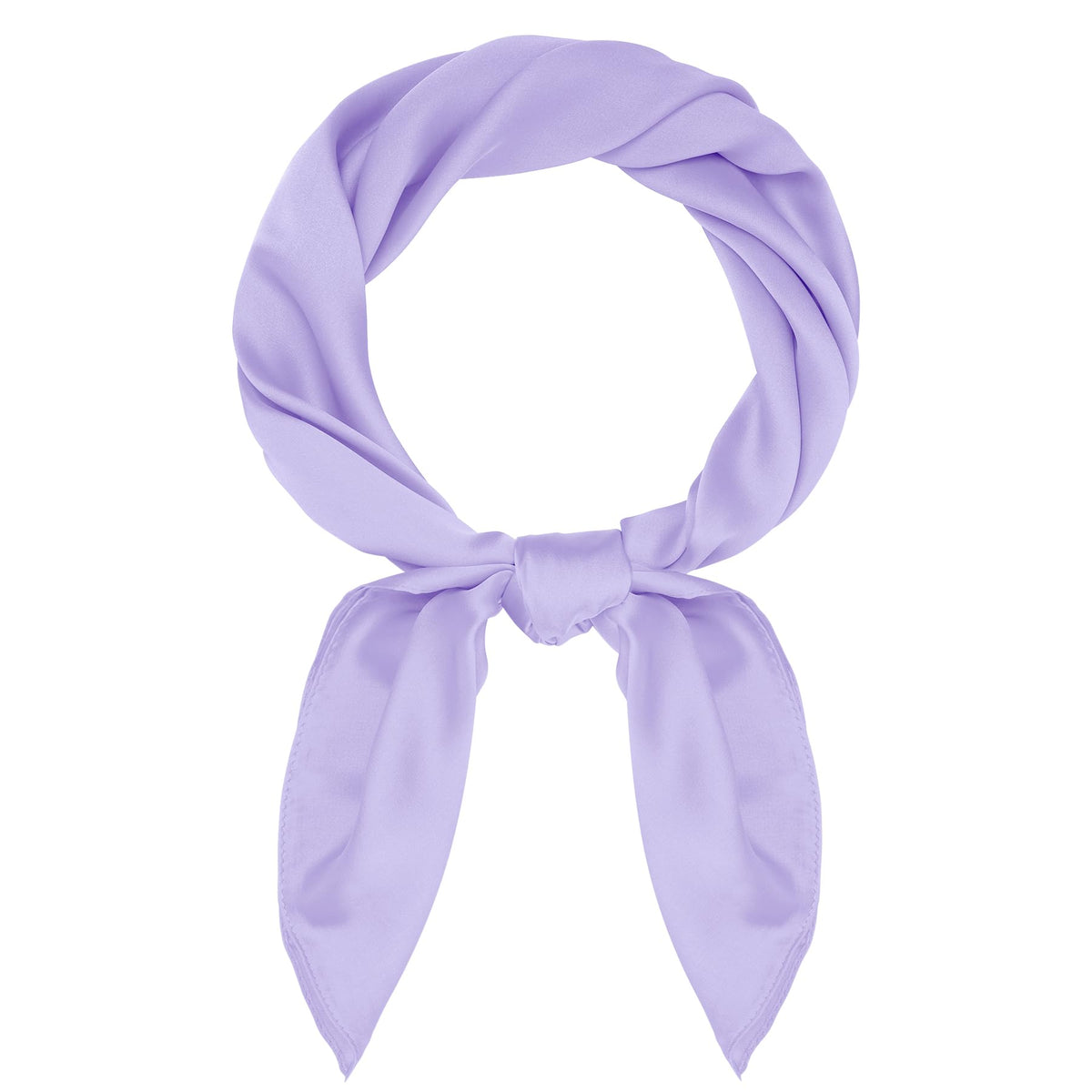 Pistha Satin Scarf Neck Scarf Square Bandanas Hair Handkerchief 27.5 inch