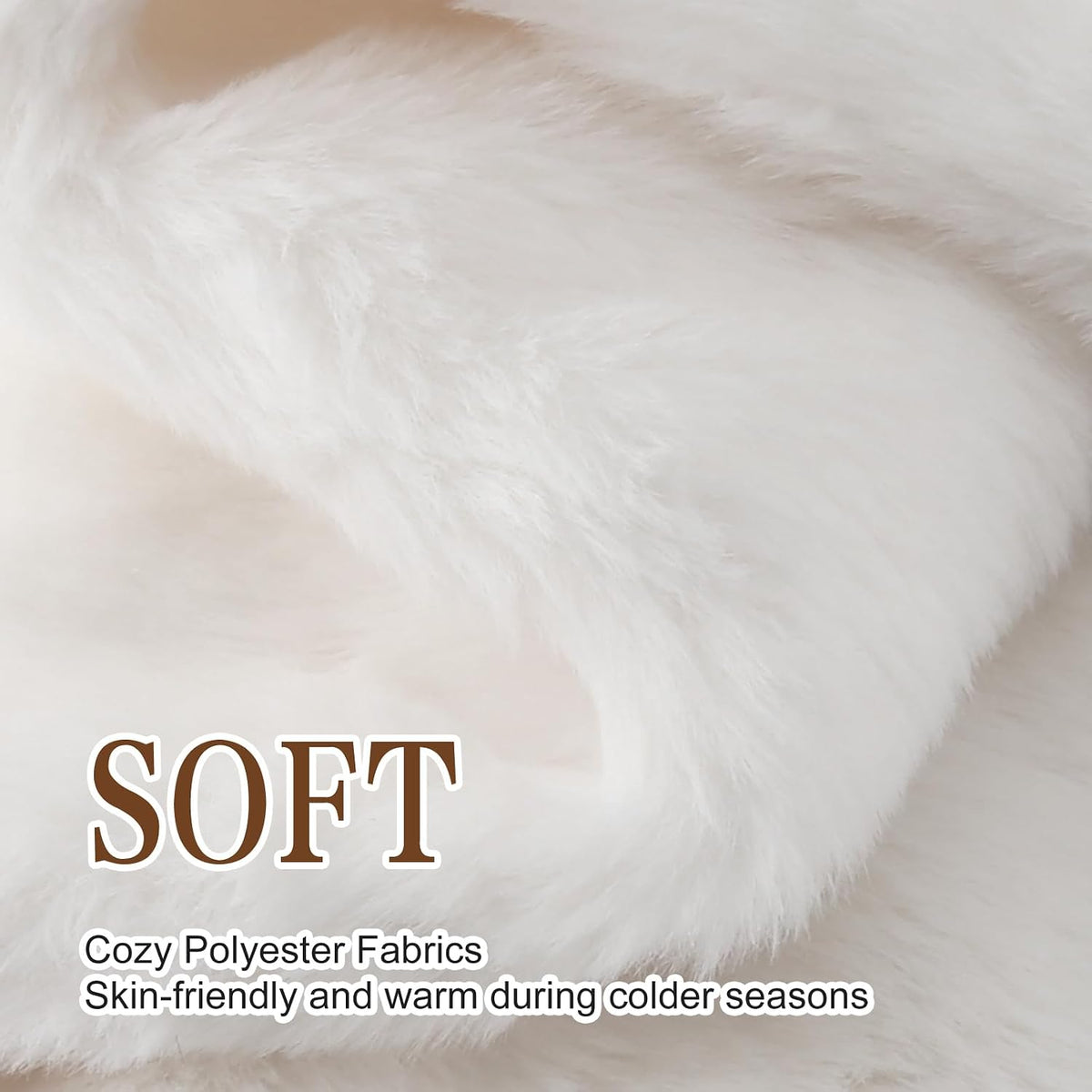 Girls Scarf Fuzzy Fleece Kids Scarves Winter Warm Scarf Toddler Adjustable Soft Neck Warmer