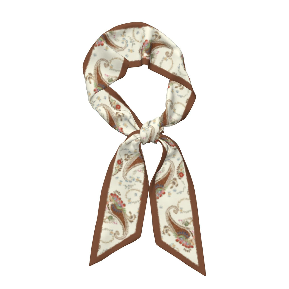 Long Skinny Scarf Silky Satin Hair Scarf Head Neck Scarf Thin Headscarf for Ponytail Headband Purse Bag