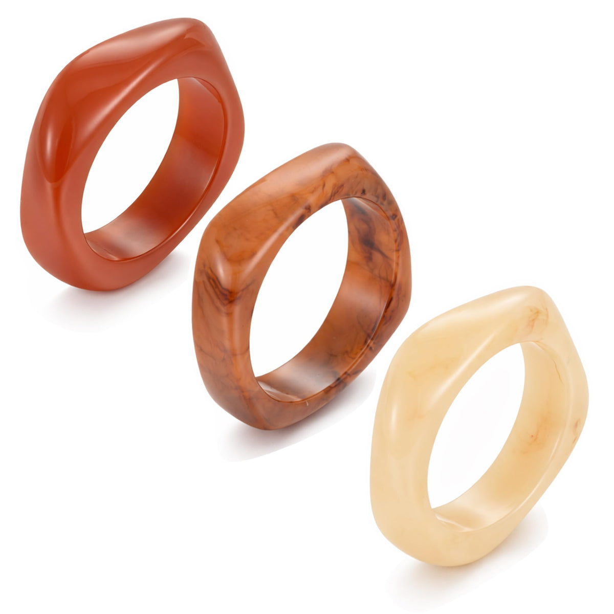 5Pcs Gold Bangle Bracelets for Women, Chunky Stackable Cuff Bracelet Set