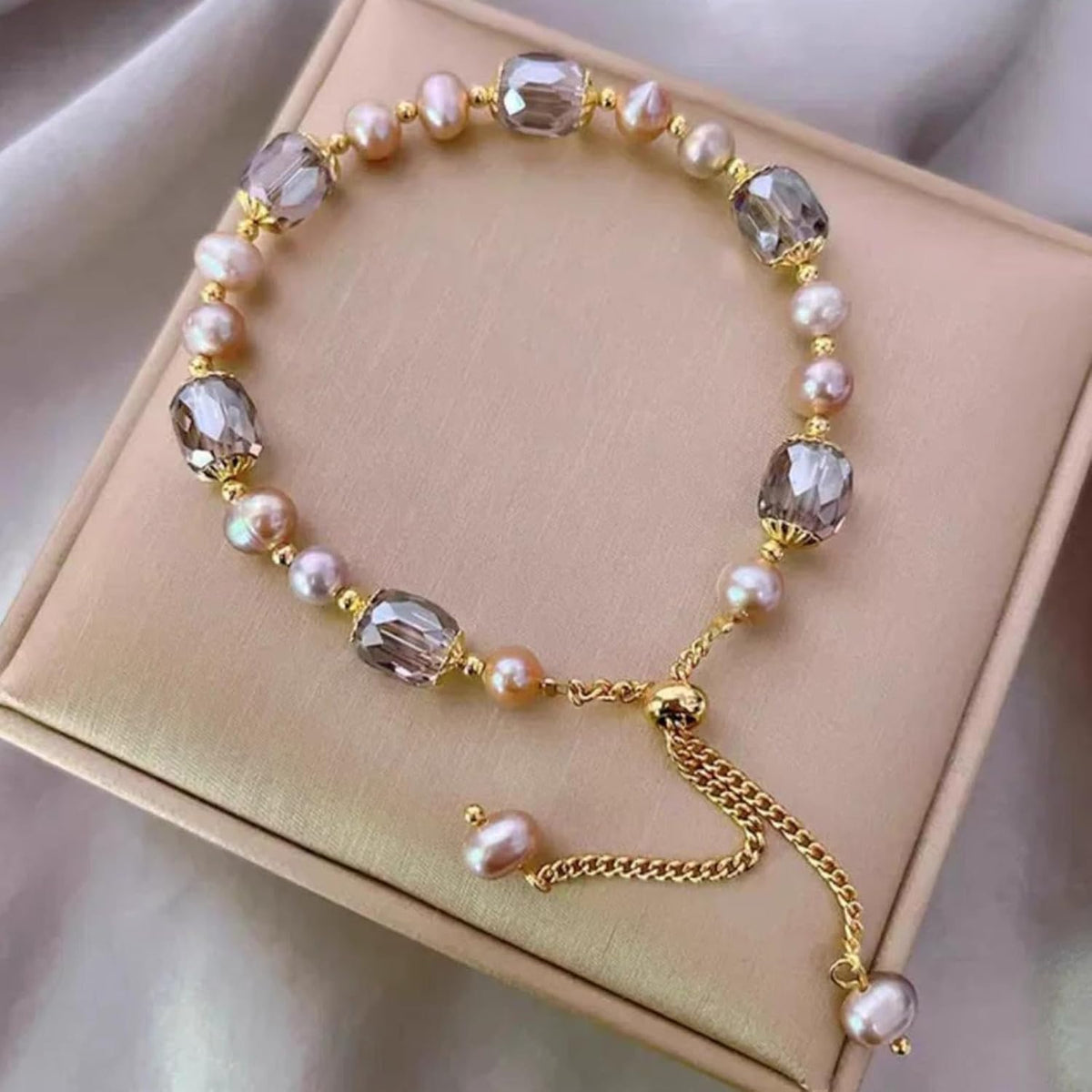 Generic Silver Bracelet for Women, Adjustable Layered Charm Chain, Dainty Fashion Jewelry Gift
