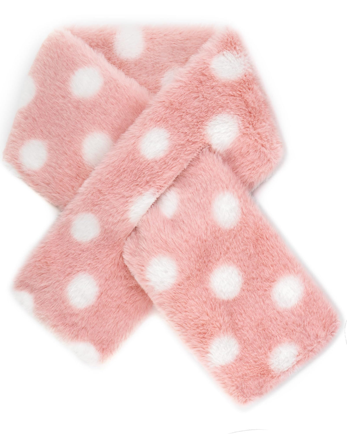 Plush Kids Fur Collar Scarf, Girls Boys Winter Rainbow Cute Scarves