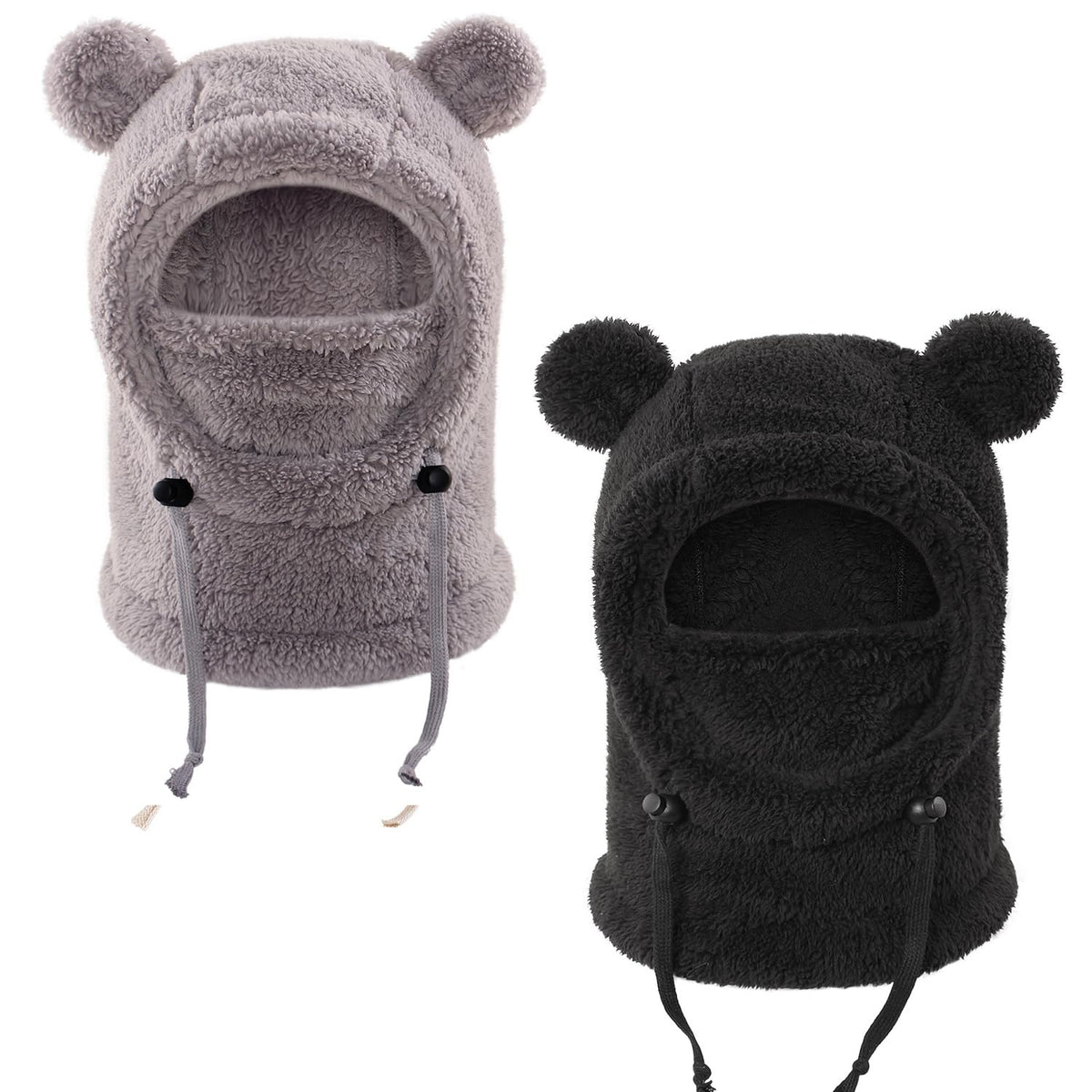Kids Winter Fleece Hats Children's Balaclava Ski Mask Windproof Warm Adjustable with Fleece Lining Hat for Boys Girls