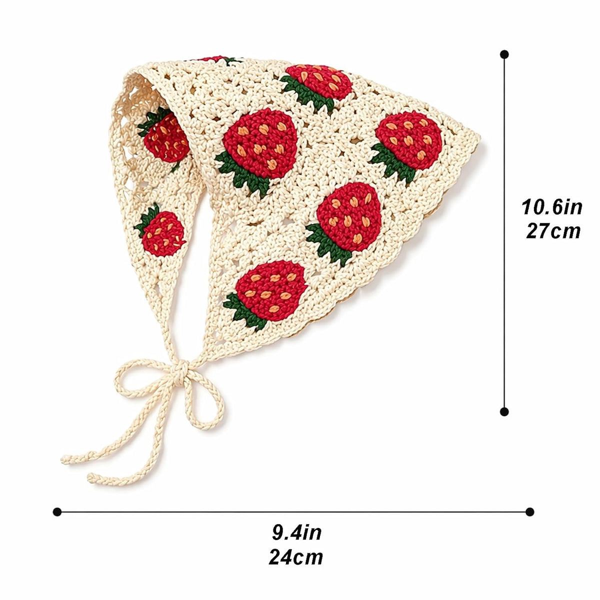 6Pcs Crochet Bandanas for Women, Knitted Floral Headscarf Daisy Pattern Retro Boho Hair Scarf for Girls, Cute Granny Square Headwrap Hand Knit Hair Accessories Set