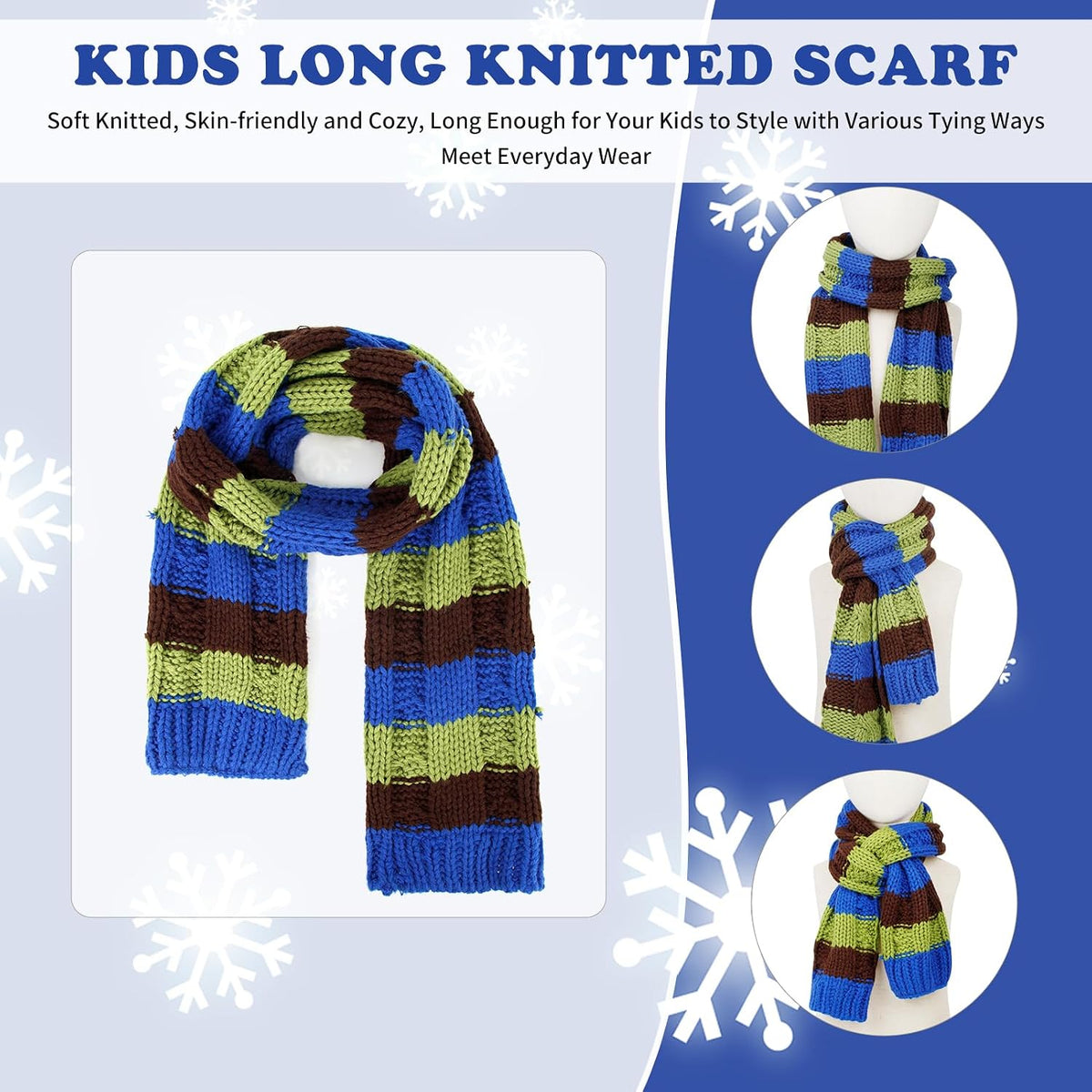 Kids Winter Pompom Beanie Hat Toddler Scarf Gloves Set for Boys and Girls