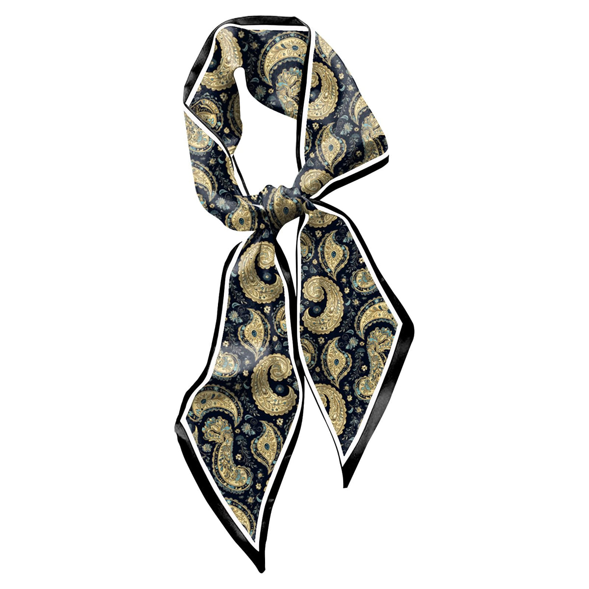 Hair Head Neck Scarf Silk Feeling Long Satin Scarves Aesthetic Cute Decoration for Handbag Women Girls (59 * 6.7'')