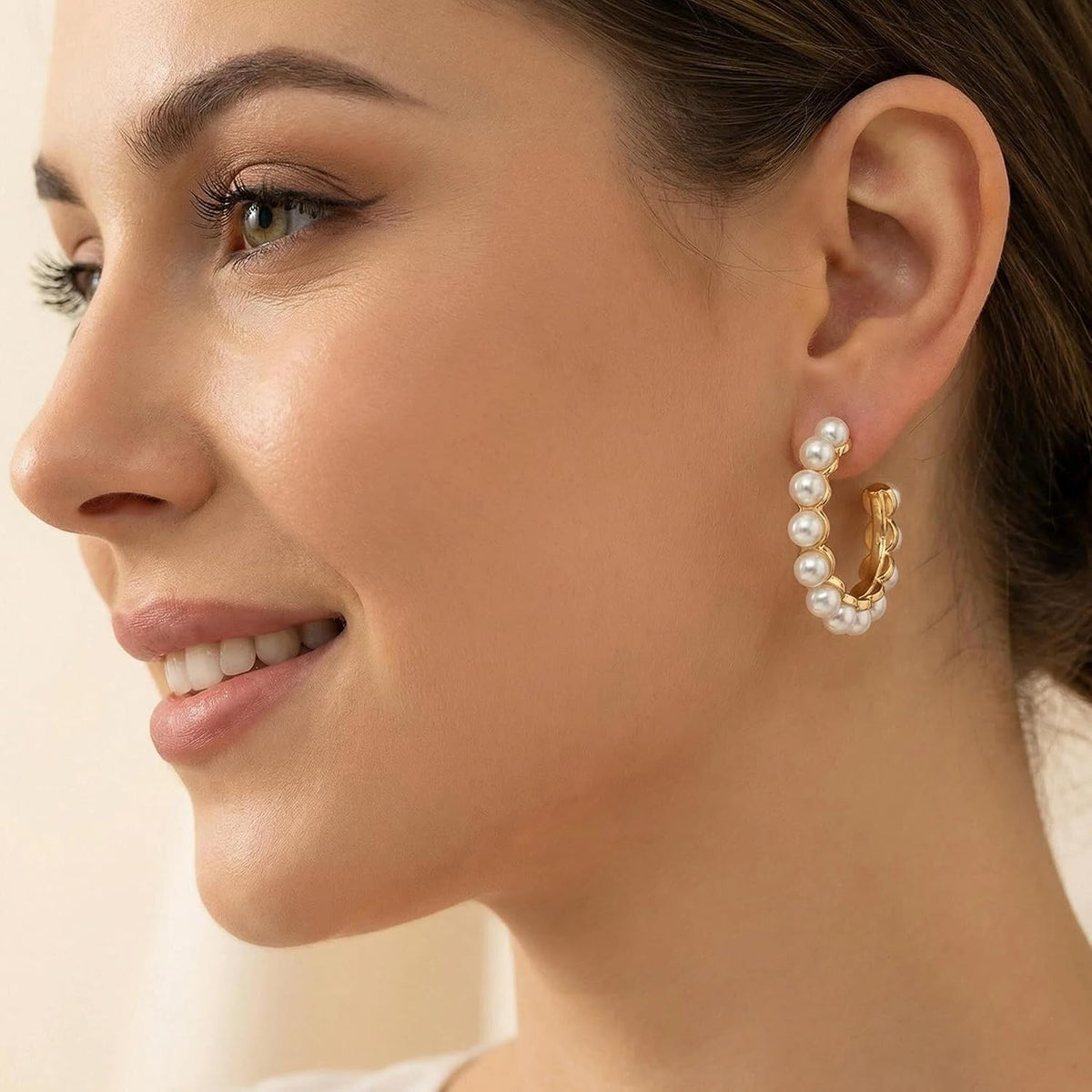Hoop Earrings Set for Women Earring Studs Chunky Jewelry Set