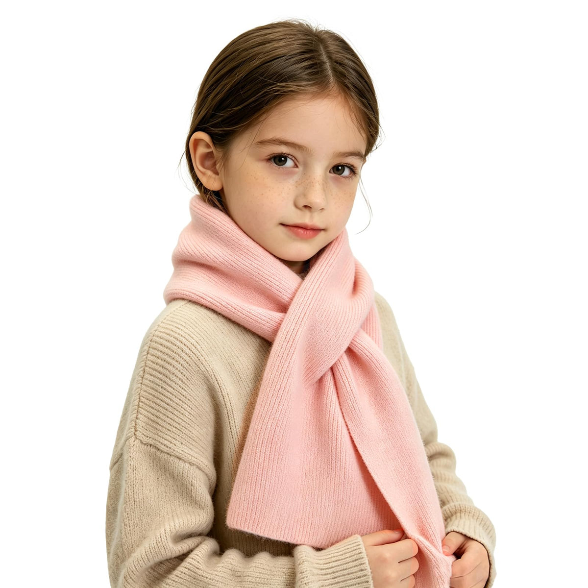 RUIKUNA Kids Scarf Girls Toddler Knitted Scarf Winter Baby Neck Warmer Boys