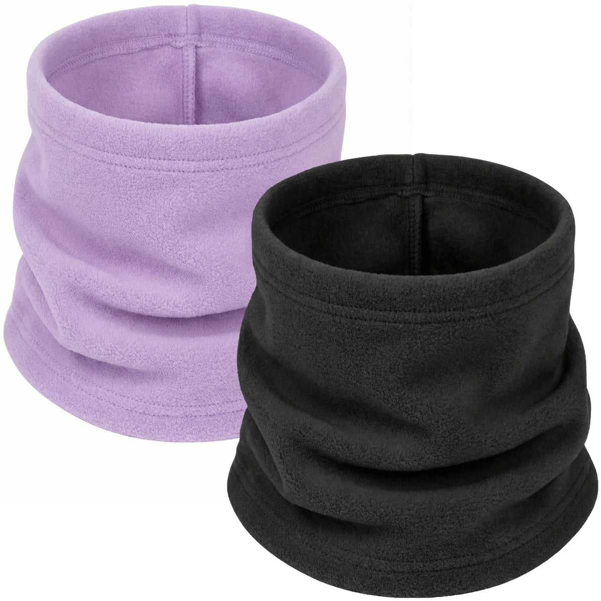 2 Pack Kids Neck Warmer Gaiter Winter Fleece Face Neck Cover