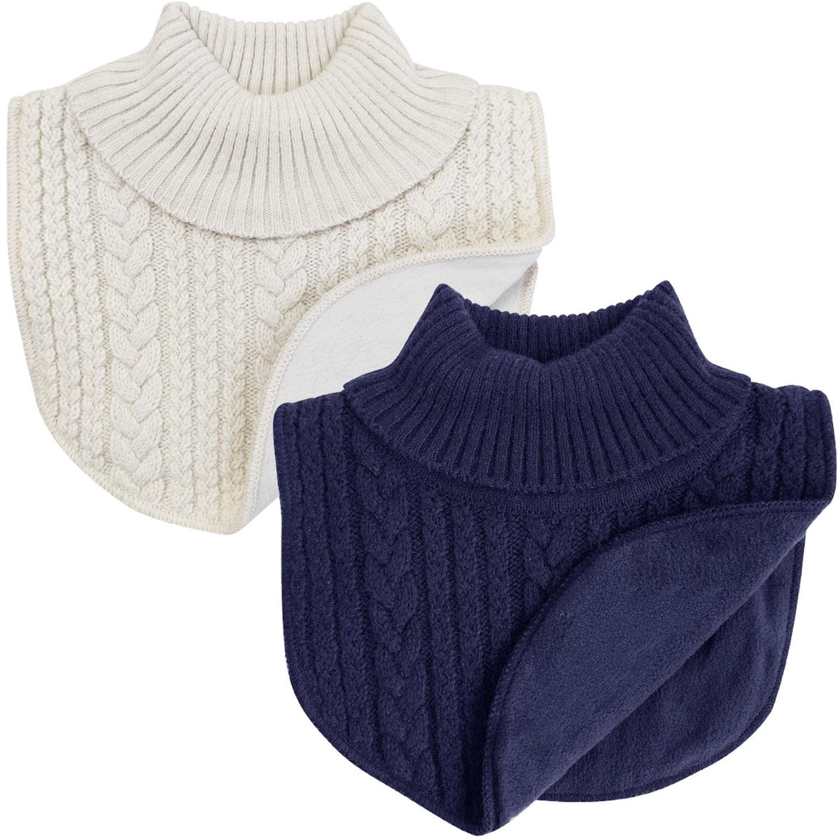 2PCS Winter Children's Neck Gaiter Scarf Collar Baby'sTurtleneck Warmer,kid's Neck Cover Warmer