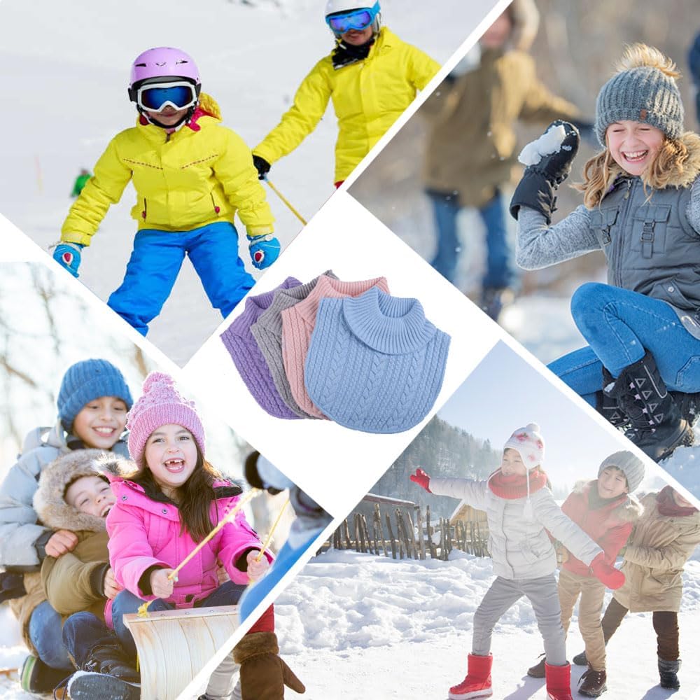 Kids Neck Warmer,Winter Children's Neck Gaiter Scarf Collar,Baby'sTurtleneck Warmer Headscarf