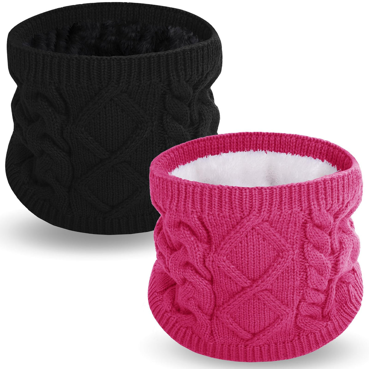Wandx Kids Neck Warmer Gaiter Winter Infinity Scarf for Boys Girls