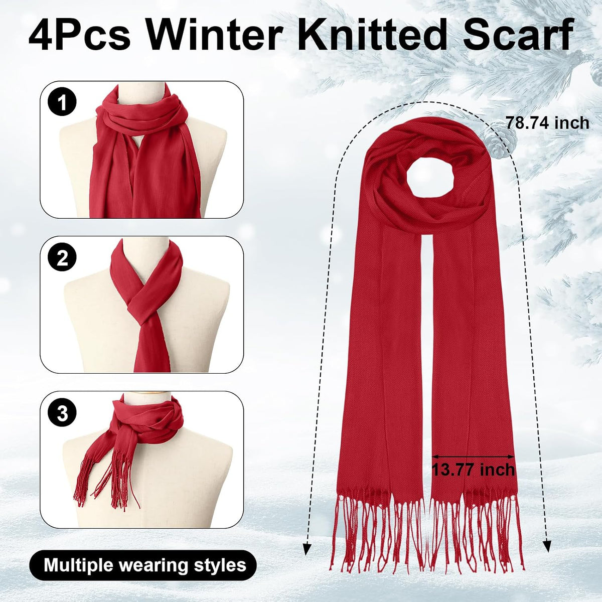 JaGely 18/12 Pcs Kids Hat Gloves Scarf Winter Set