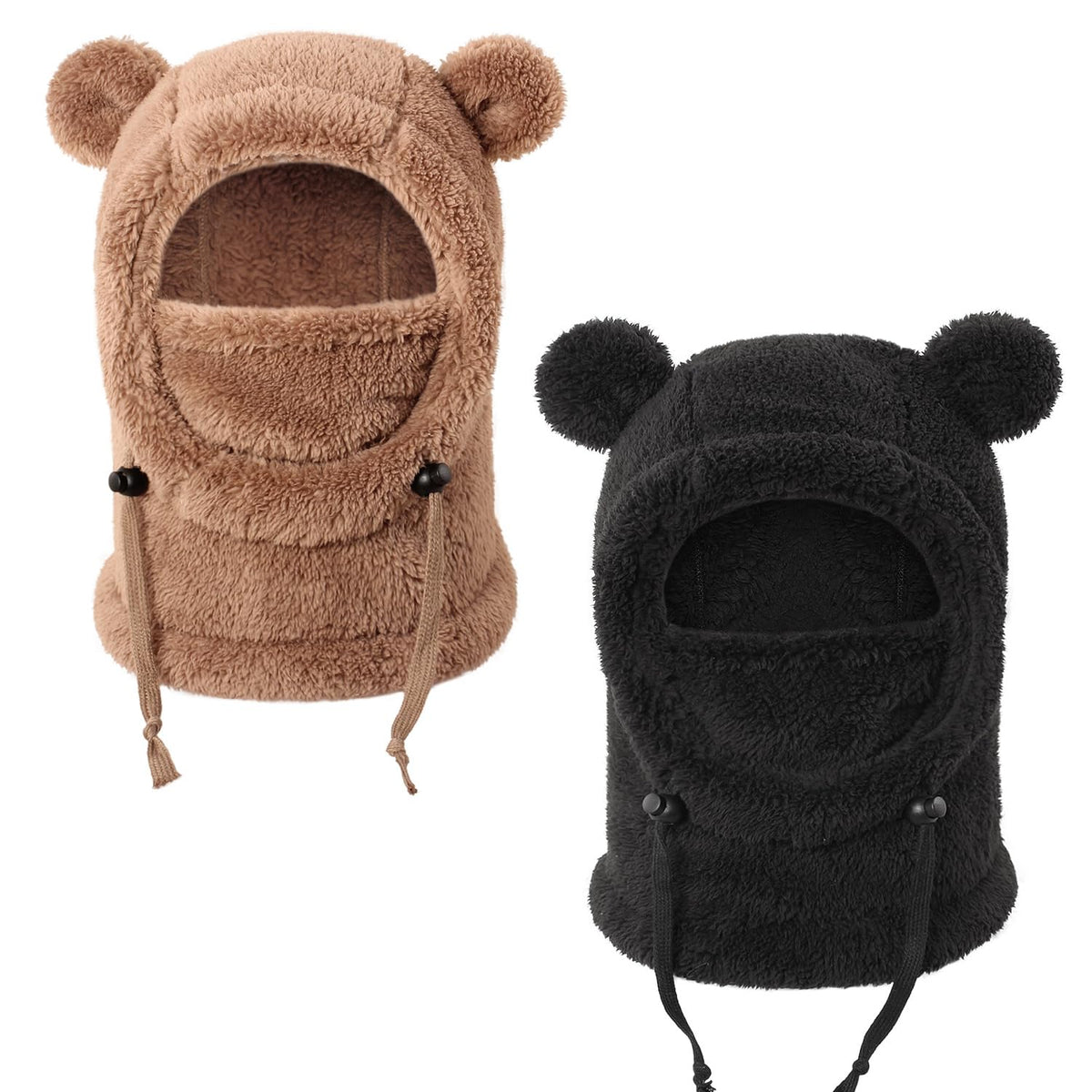 Kids Winter Fleece Hats Children's Balaclava Ski Mask Windproof Warm Adjustable with Fleece Lining Hat for Boys Girls