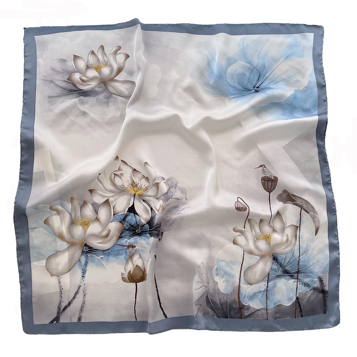 SmilerSmile 27.5" Silk Like Head Scarf For Women
