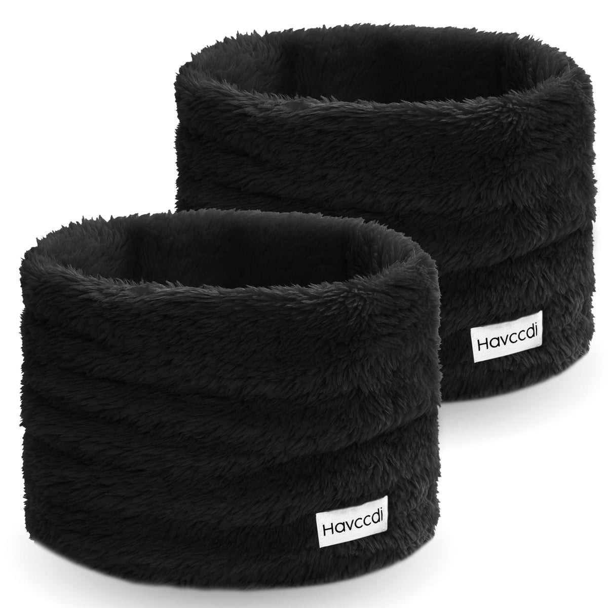 Kids Fleece Neck Warmer Gaiter, Winter Velvet Scarf Face Cover for Boys Girls Double-Layer Ski Mask for Cold Weather