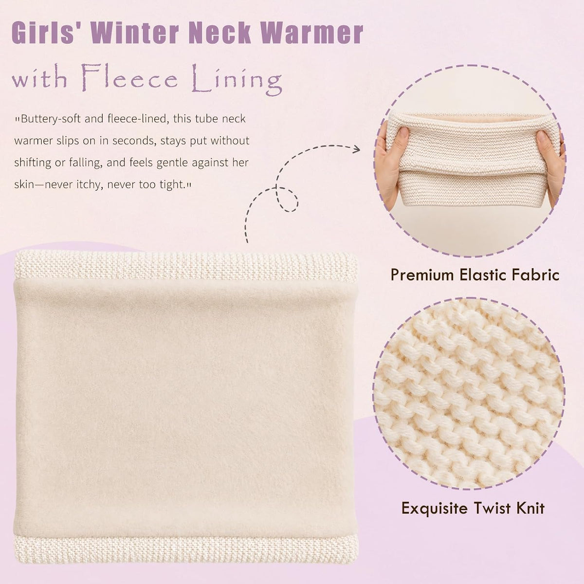 Kids Winter Hat Gloves Scarf Set Warm Earflaps Soft Fleece Lined 4-10Y
