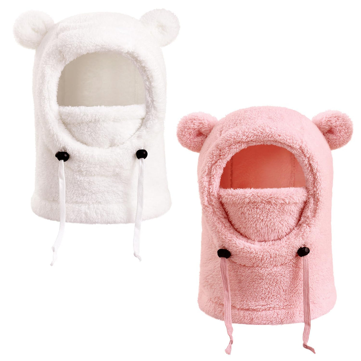 Kids Winter Fleece Hats Children's Balaclava Ski Mask Windproof Warm Adjustable with Fleece Lining Hat for Boys Girls