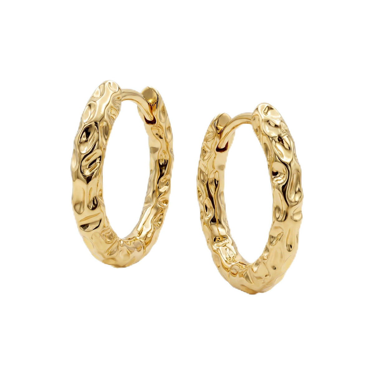 VACRONA Cubic Zirconia Huggie Earrings 14k Gold Plated Tiny Earrings Small Huggie Hoop Earrings Simple Lightweight Hoops Gift for Women