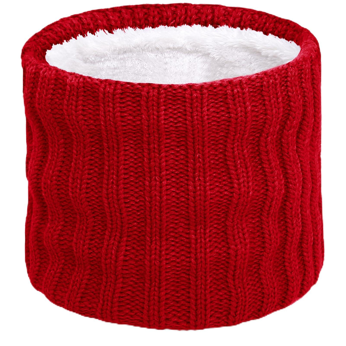 Wandx Kids Winter Neck Warmer Gaiter Knitted Infinity Scarf for Boys Girls