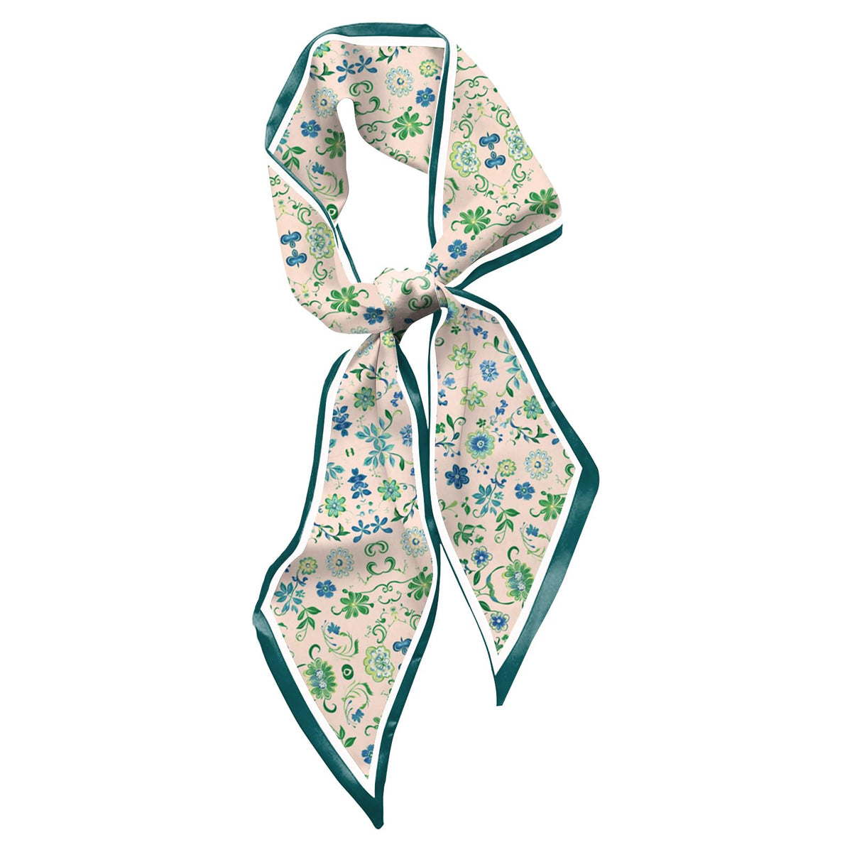 Hair Head Neck Scarf Silk Feeling Long Satin Scarves Aesthetic Cute Decoration for Handbag Women Girls (59 * 6.7'')