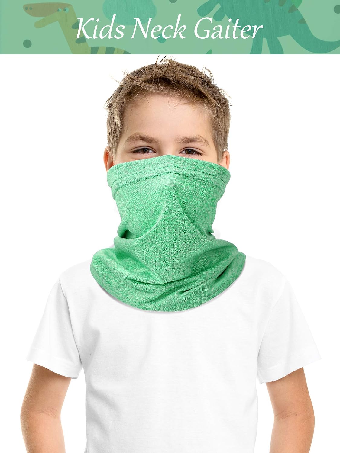 SATINIOR 4 Pcs Kids Neck Gaiter Face Cover Scarf