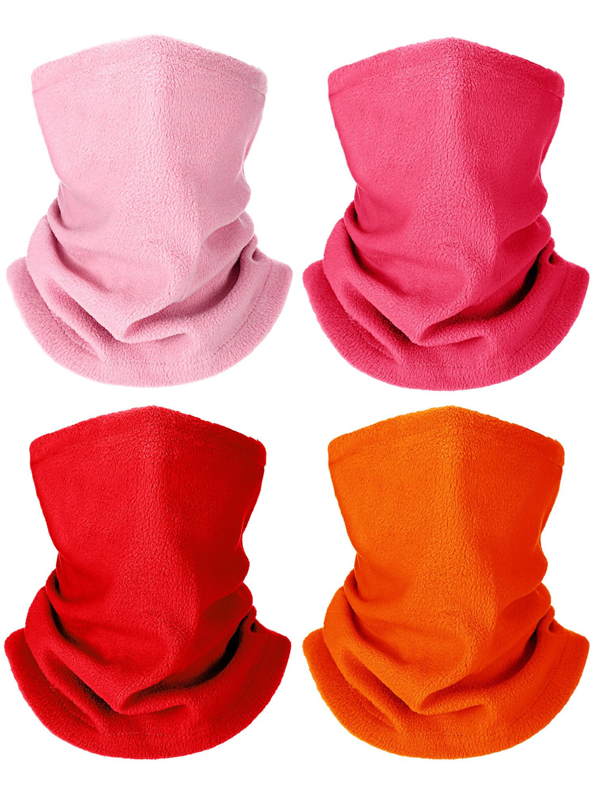 Geyoga 4 Pcs Kids Neck Warmer, Toddler Neck Gaiter Scarf