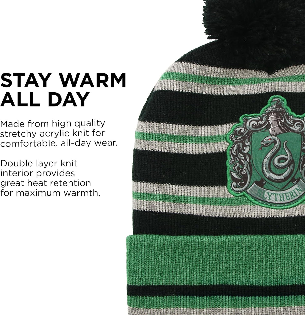Harry Potter Kids Winter Hat Gloves Scarf Set, or Ski Gloves for Boys and Girls, Winter Hat for Kids 4-14 Years