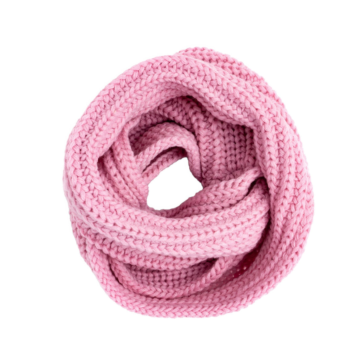 Kids Chunky Knitted Infinity Scarf/Neck Warmer for Girls 4-14 years old