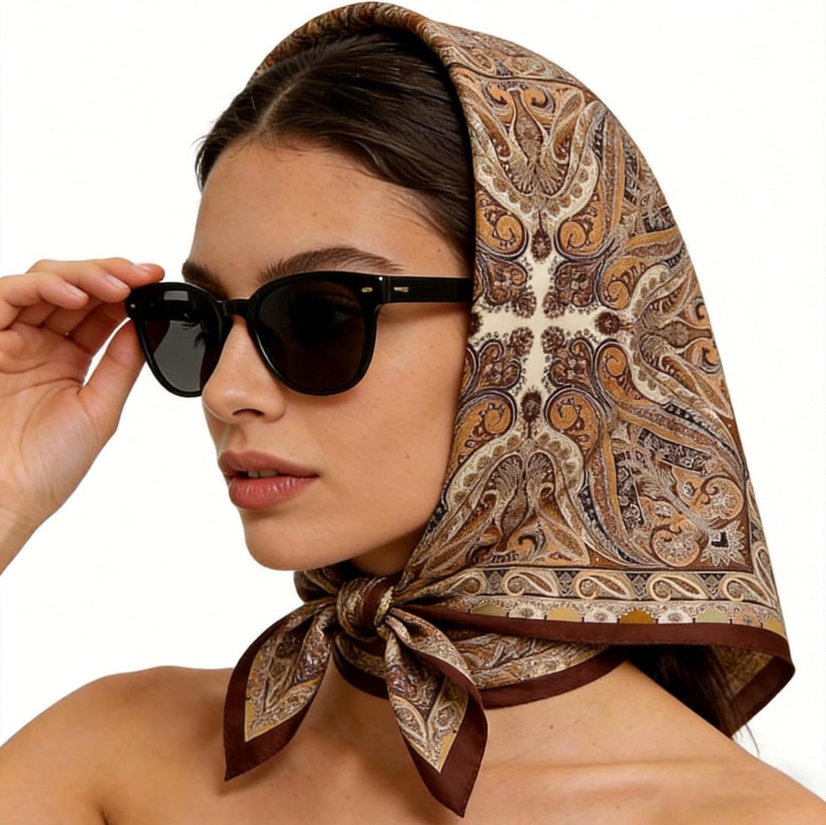 SmilerSmile 27.5" Silk Like Head Scarf For Women